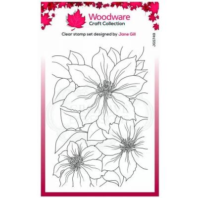 Creative Expressions Woodware Clear Stamp - Clematis